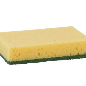 105064 - Betra Schuurspons met vlies 10x7x2,5cm geel/groen 10 stuks